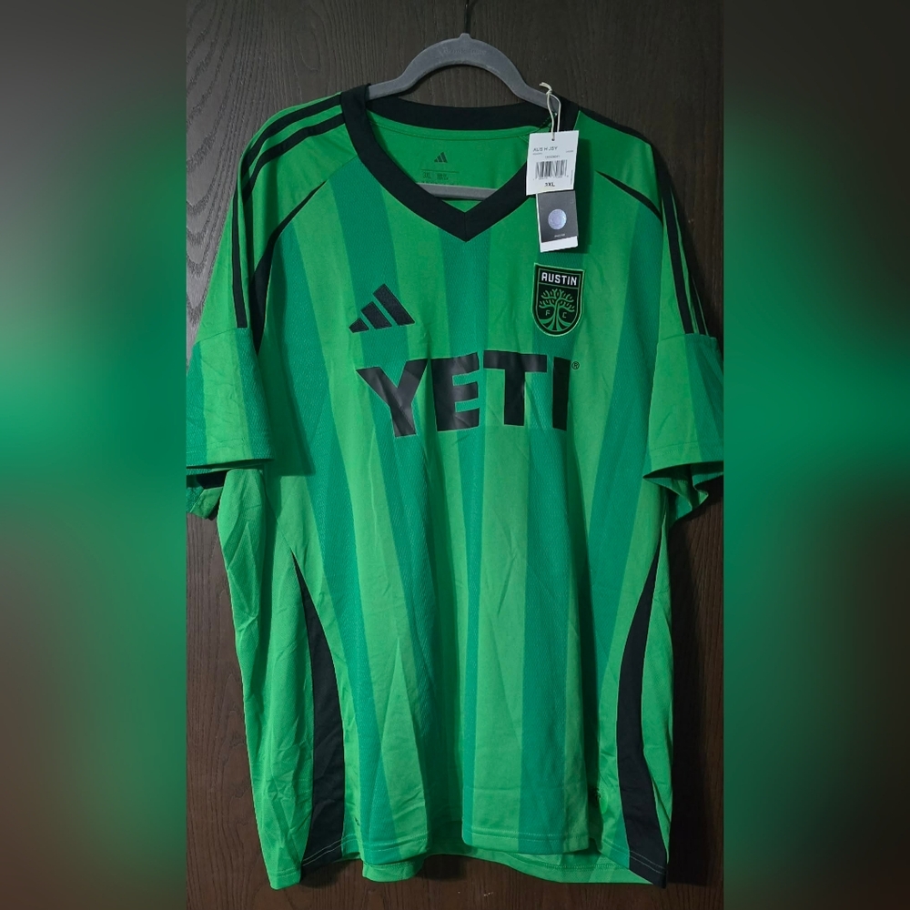 adidas Green and Black Men's Soccer Jersey